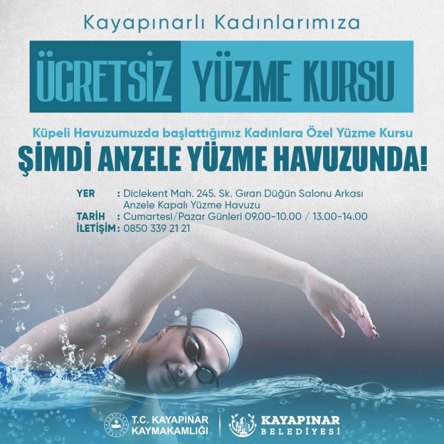 Kayapınar Belediyesi havuzlarını kadınlara açtı